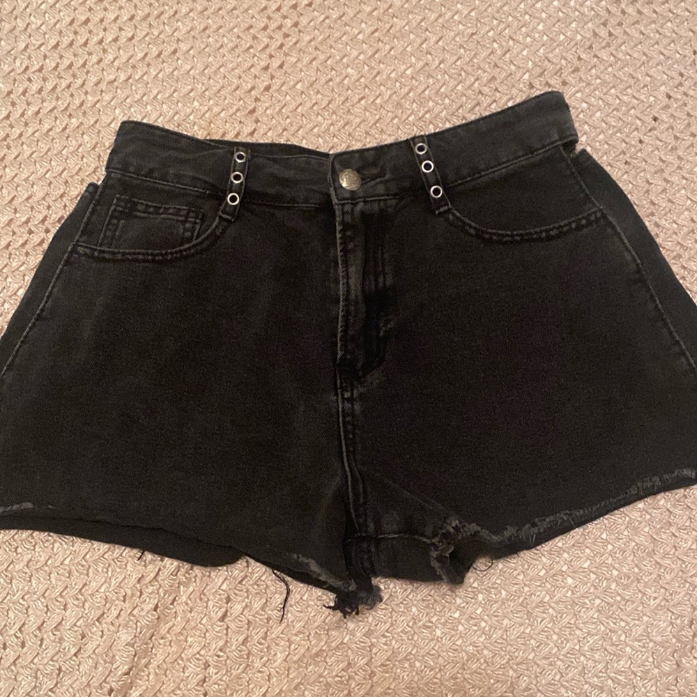 Denim Blvd black shorts